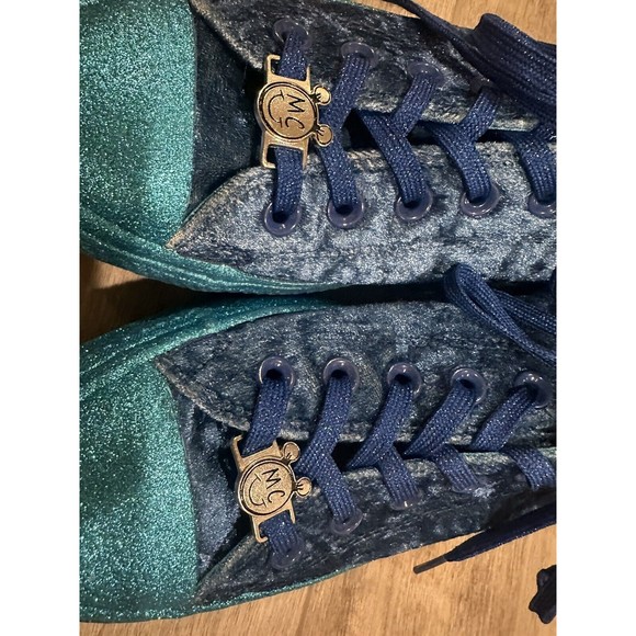 Converse x Miley Cyrus CTAS Platform Ox Lift Velvet Glitter 563721C Size 7.5 - Picture 2 of 9